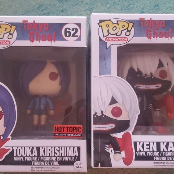TG Kaneki and Touka HT Exclusives Funko Pops